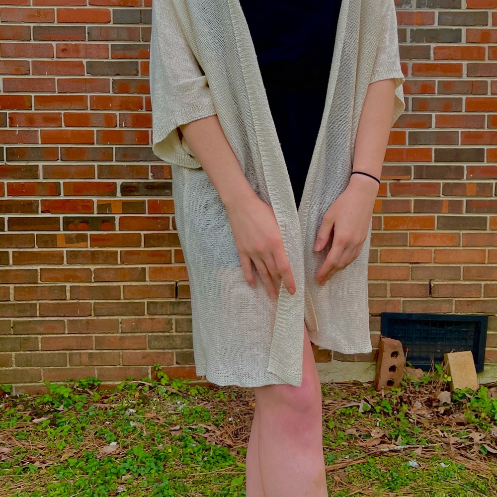 Cream color cardigan